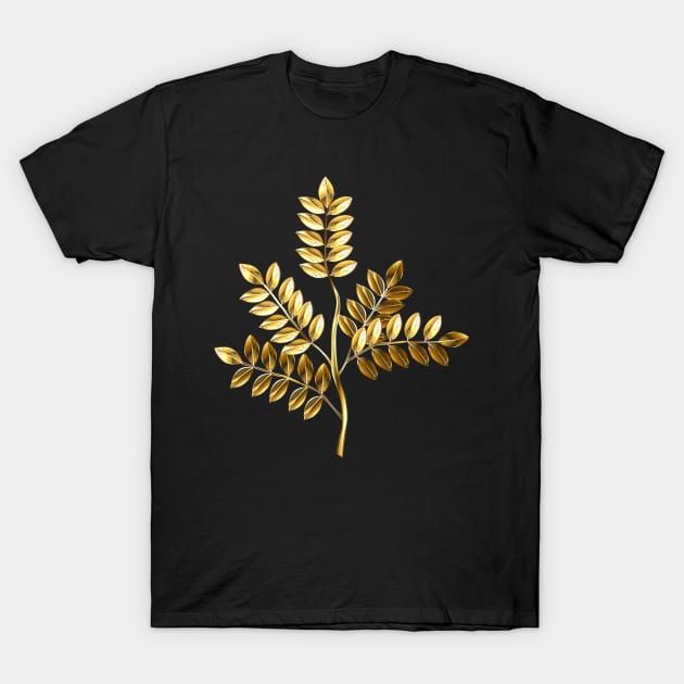 Golden Twig T-Shirt by Blackmoon9